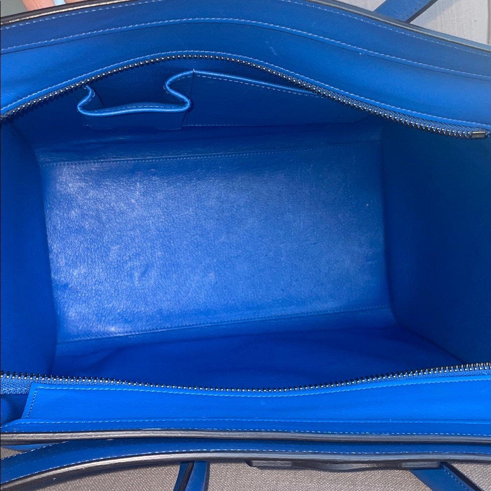Celine Palmelato Mini Luggage Electric Blue - Picture 8 of 14